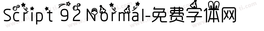 Script 92 Normal字体转换